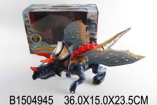 Динозавр (1504945)батар., свет, звук, в кор. 36*15*23,5 см. /24/ Фото