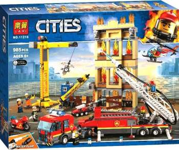Конструктор Bela (Lari) «City» (11216) Центральная пожарная станция, 985 деталей