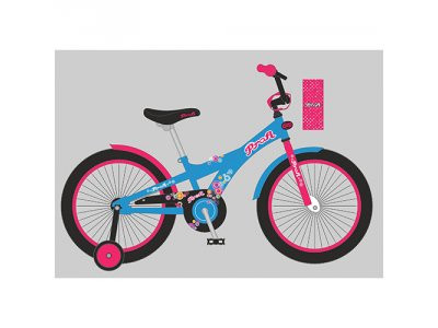 Велосипед детский PROF1 14д. T1464 (1шт) Original girl,голубо-розов.,звонок,доп.колеса