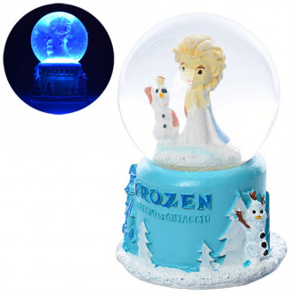 Снежный шар Frozen, 7см, свет, батар.(табл), в кор. 5,5*8*5,5см
