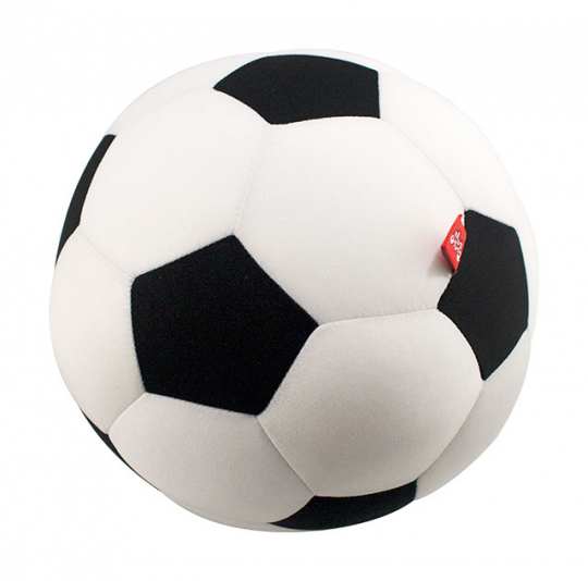 Антистрессовая игрушка мягконабивная &quot;SOFT TOYS &quot;Футбольный мяч&quot; белый, 20*20см Фото