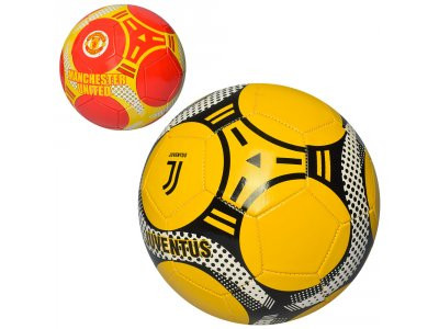 Мяч футбольный EN 3211 (30шт) размер 5, ПВХ 1,6мм, 300-320г, 3 цвета(клубы), в кульке