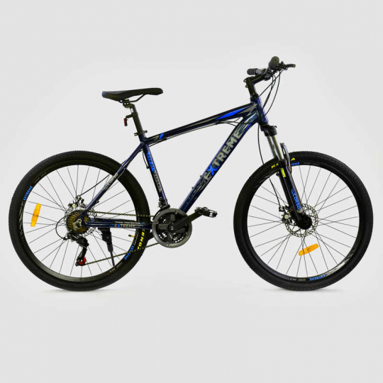 Велосипед Спортивный CORSO 26&quot;дюймов JYT 005 - 7867 BLACK-BLUE EXTREME (1) Алюминий, 21 скорость Фото