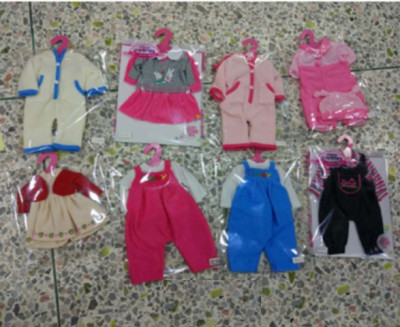 Одежда для пупса &quot;Baby Born&quot; WEI-GCM6 (96шт/2) 8 видов, на вешалке, в пак