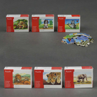 Деревянная игра &quot;Пазлы животные&quot; 779-624 (1000) 6 видов, в коробке