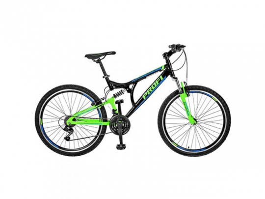 Велосипед 26 д.GW26LASTING A26.1 (1шт)алюм.рама 17&quot;,Shimano 21SP,алюм.VB,двойн.обод,черно-зеленый Фото