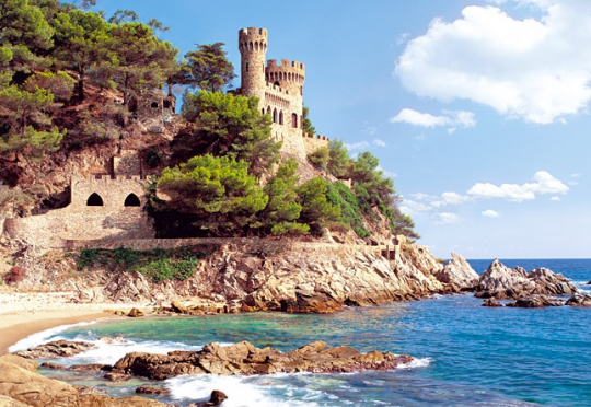 Кастор пазлы 1000 &quot;Крепость Lloret de Mar, Испания&quot; 68*47 /14/ Фото