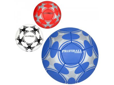 Мяч футбольный 2500-54ABC (30шт) размер5,ПУ1,4мм,32панели,ручн.работа,400-420г,3цвета,