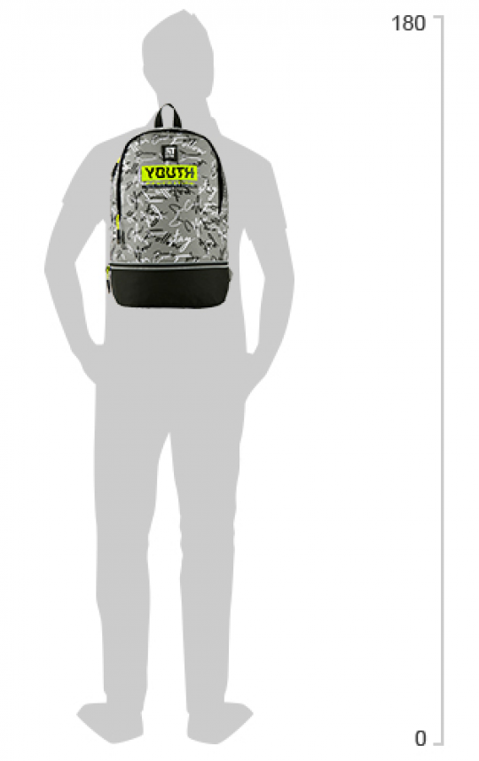Рюкзак для города Kite City для мальчиков 550 г 49 x 31 x 17 см 25 л Серый (K20-1009L-2) Фото
