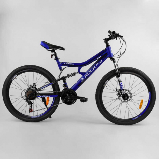 Велосипед Спортивный CORSO «Rock-Pro» 26&quot; дюймов 37925 (1) рама металлическая, SunRun 21 скорость, собран на 75% Фото