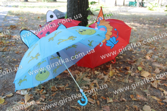 Зонт D01821 с ушками 4 вида Фото