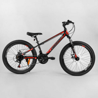 Велосипед Спортивный Corso «Primary» 24&quot; дюймов 76526 (1) рама стальная 11.5’’, ShineMax 21 скорость, собран на 75%