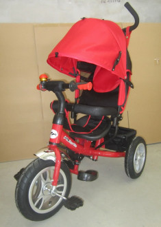 Детский трёхколёсный велосипед TR17016 красного цвета