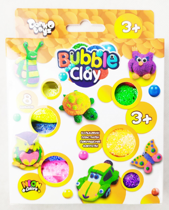 Креативна творчість &quot;Bubble Clay&quot; 8 кольорів укр Фото