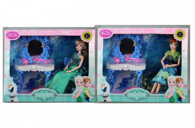 Кукла &quot;Frozen &quot; ZT8782 (24шт/2) 2 вида, кукла на шарнирах, туалетный столик, в кор.