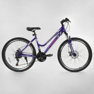 Велосипед Спортивный CORSO 26&quot;дюймов 87905 (1) рама металлическая 16’’, 21 скорость, собран на 75%
