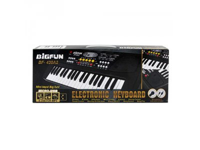 Синтезатор BF-430A2 37 клавиш,микрофон,USBшнур,mp3,запись,Demo,на бат,в кор-ке,43-17-6см