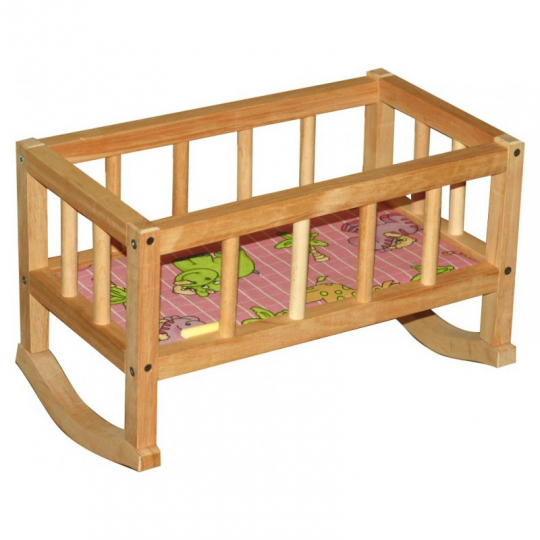 Кроватка для кукол деревянная, есть видео Фото