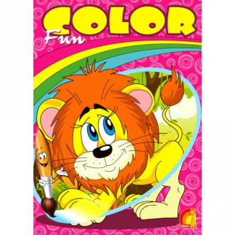 Книга дитяча &quot;Дитяча творчість Fun color. Львёнок&quot; (Р), 23*17см