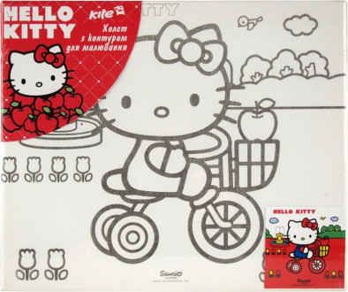 Холст с контуром Hello Kitty (25*30см) НК14-218К