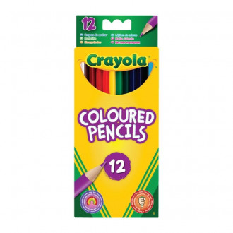 Карандаши цветные, 12 цветов, 3+, в кор. 29*9см, ТМ Crayola