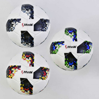 Мяч футбольный С 34187 (60) 340 грамм, материал - мягкий PVC, 3 вида