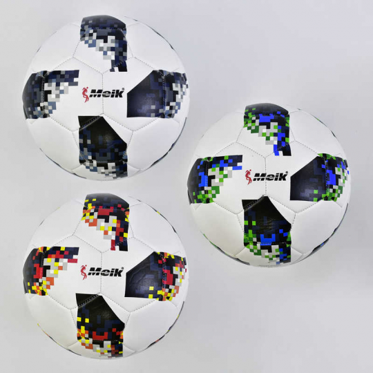 Мяч футбольный С 34187 (60) 340 грамм, материал - мягкий PVC, 3 вида Фото