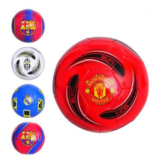 Мяч футбольный EV 3162 (30шт) размер 5, ПВХ 1,6мм, 2слоя, 32панели, 300-320г, 5видов(клубы)