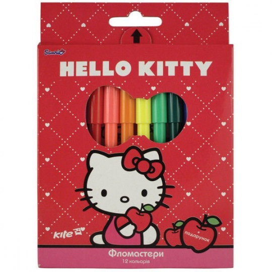 Фломастеры цветные 12 цв Hello Kitty Фото