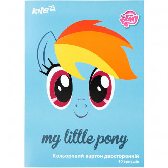 Цв картон A4/10цв KITE &quot;Little Pony&quot; №LP17-255 двусторон.