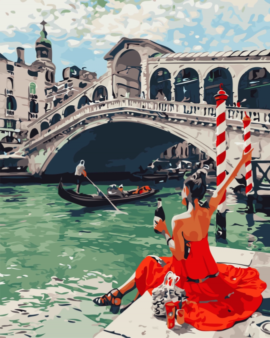 Картина по номерам &quot;Праздник в Венеции 40*50см Фото
