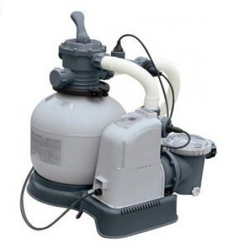 Песочный хлоргенератор + фильтр-насос для дезинфекции воды Intex 28676, от сети 220