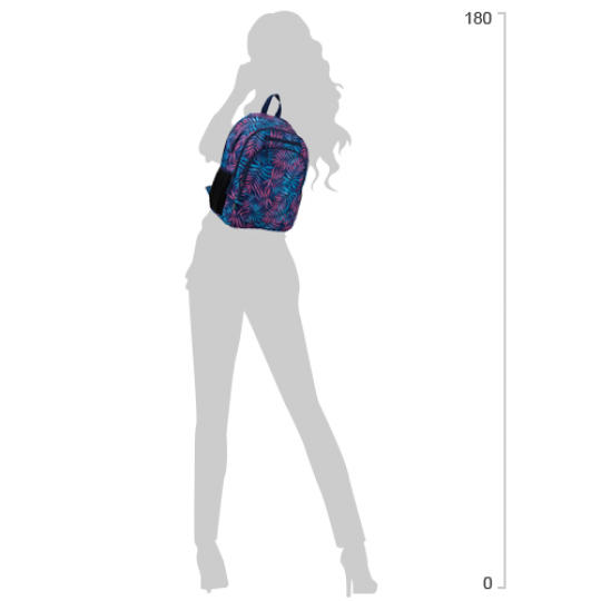 Рюкзак школьный GoPack Education для девочек 470 г 42x32x16 19.5 л Tropical colours (GO20-132M-2) Фото