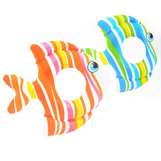 Детский надувной круг «Тропические рыбки» Intex 59223, 3-6 лет, 83*81см