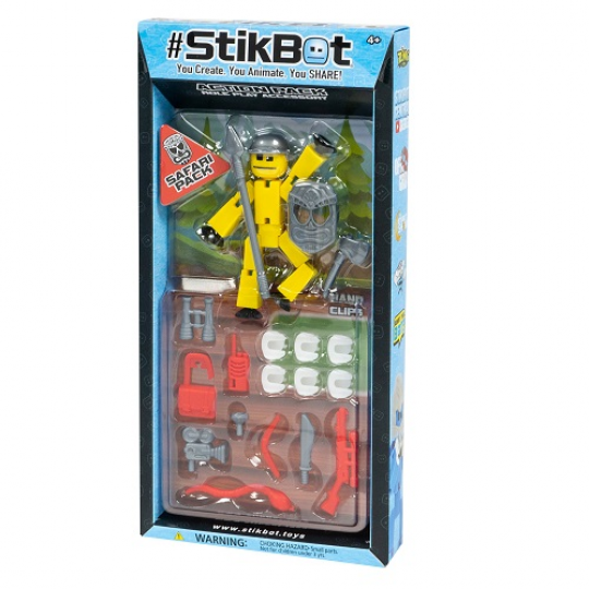 Игровой набор для  анимационного творчества STIKBOT S3 - САФАРИ (1 экскл. фиг., аксессуары) Фото