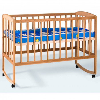 Кровать детская Гойдалка дуга + колеса (бук) bp142