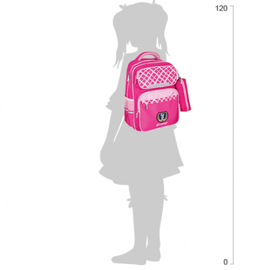 Рюкзак школьный Сool For School 400 16.5&amp;quot; Prestige для девочки Royal Pink (CF86141) Фото