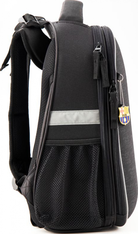 Рюкзак школьный каркасный Kite Education FC Barcelona для мальчиков 38 x 29 x 16 см 19.5 л Черный (BC19-531M) Фото