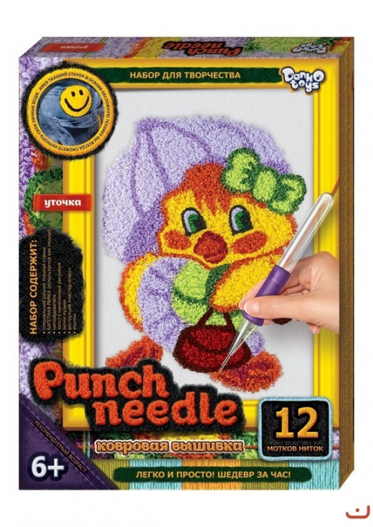 Ковровая вышивка Punch Needle Уточка Фото
