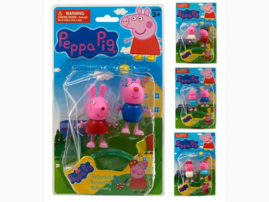 Герои 12598 &quot;Peppa Pig&quot;, 2 шт на планшете, 4 вида /384/ Фото