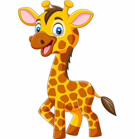 Картина по номерам Милый жираф, в термопакете 40*30см Фото