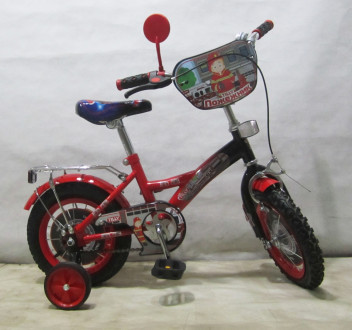 Велосипед TILLY Пожежник 12 T-21224 red + black /1/&quot;