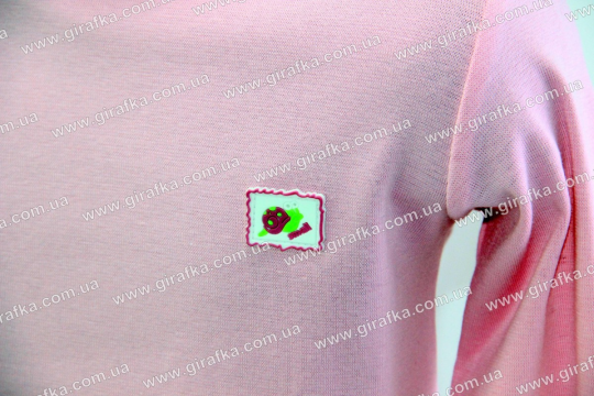 Гольф детский розовый с кнопками и декором Фото
