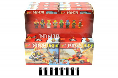 Конструктор &quot;Ninja&quot; (коробка 16 шт.) 6 видов 25,5*14*14,5 см. /432/