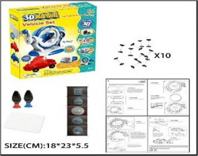 Набор ручка 3D LM111-3A  (48шт)  в коробке 11*24*7 см