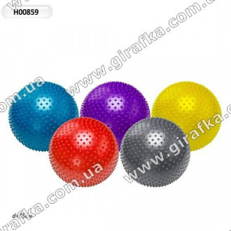 Мяч резин.для фитнеса H00859 (30шт) 5цветов, 85 см 1000г, в пакете