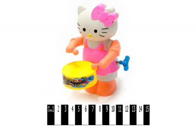 Заводная игрушка с барабаном &quot;Hello Kitty&quot;