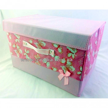 Ящик для хранения розовый&quot;Бабочки&quot;