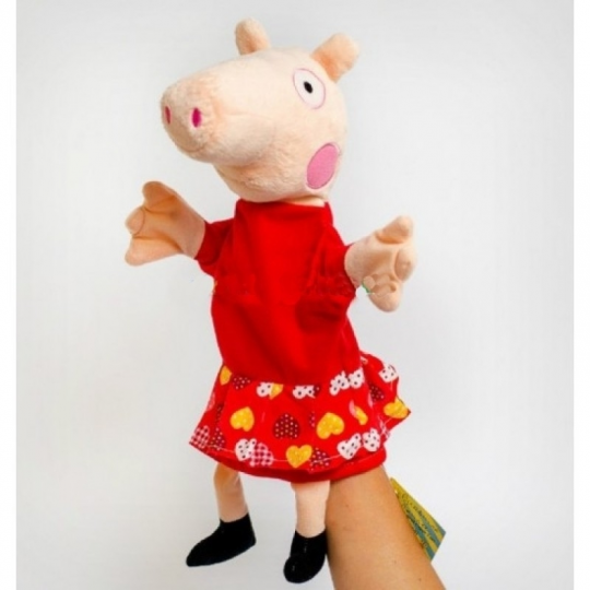 Игрушка на руку (кукольный театр) свинка Пеппа  32 см Фото