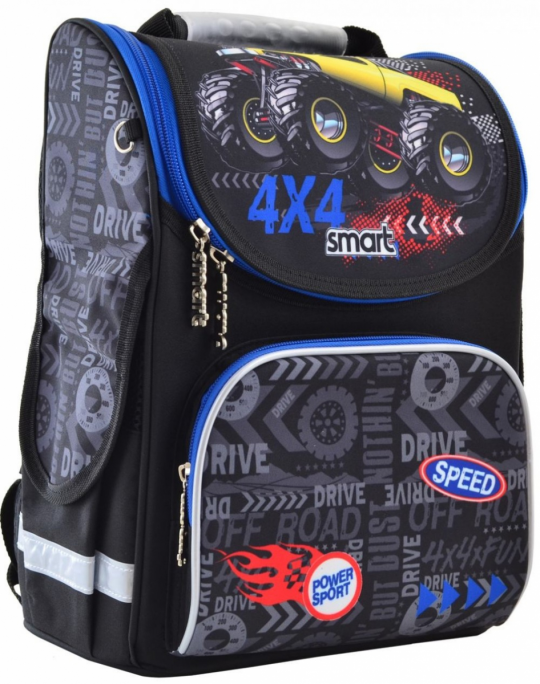 Школьный каркасный рюкзак Smart PG-11 «Speed 4*4» 13 л (555999) Фото
